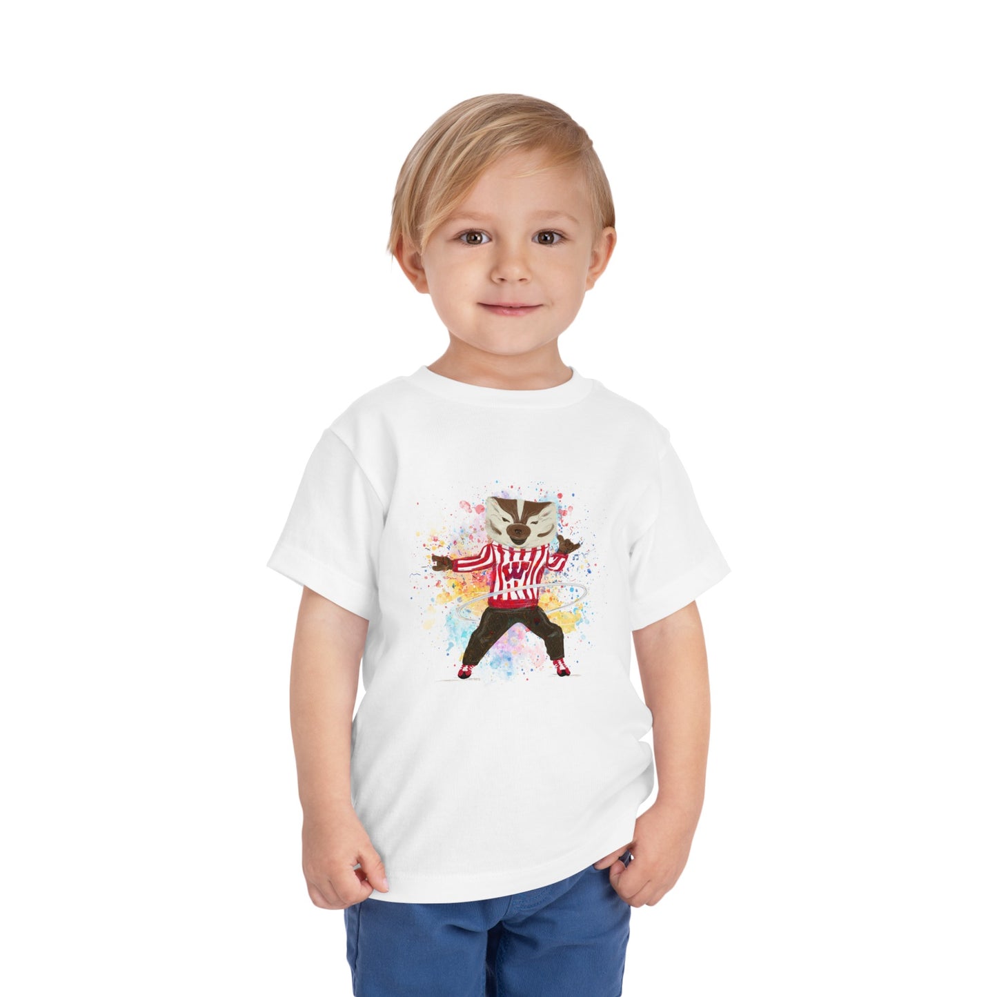 SOLD OUT: Toddler Bucky Badger Tee | Just Dance | Kids Tees | t-shirt | 2T | 3T | 4T | 5T | Illustration | Wisconsin | UW
