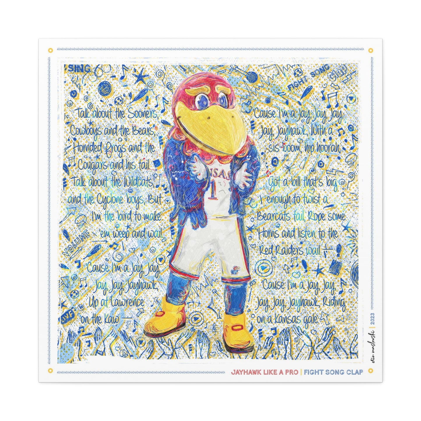 Jayhawk like a Pro | Fight Song Clap | KU Blue Sketches | Kansas