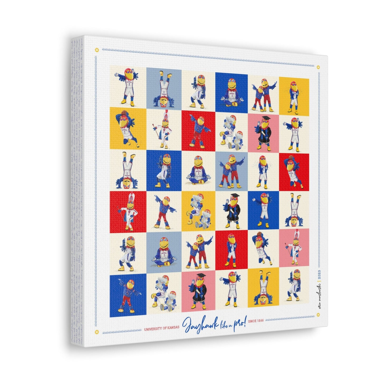 Jayhawk like a Pro | Pattern | Pop Art | Kansas | KU