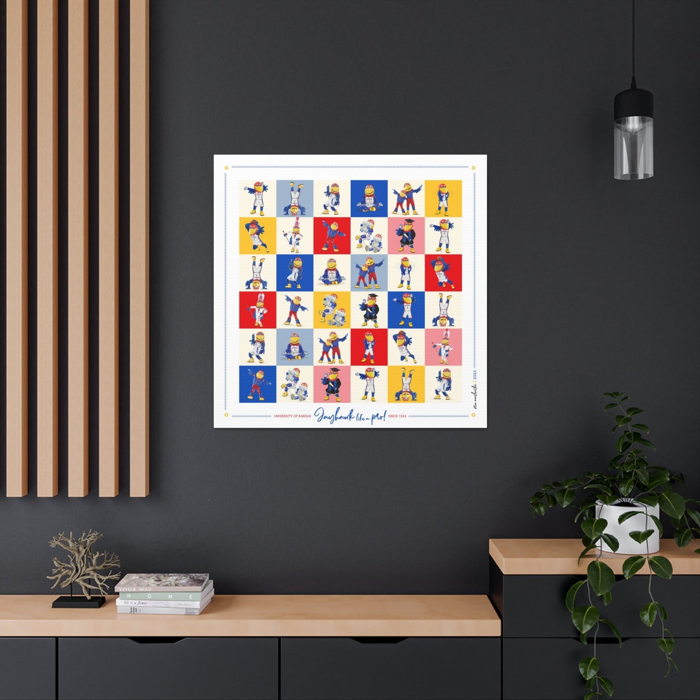 Jayhawk like a Pro | Pattern | Pop Art | Kansas | KU