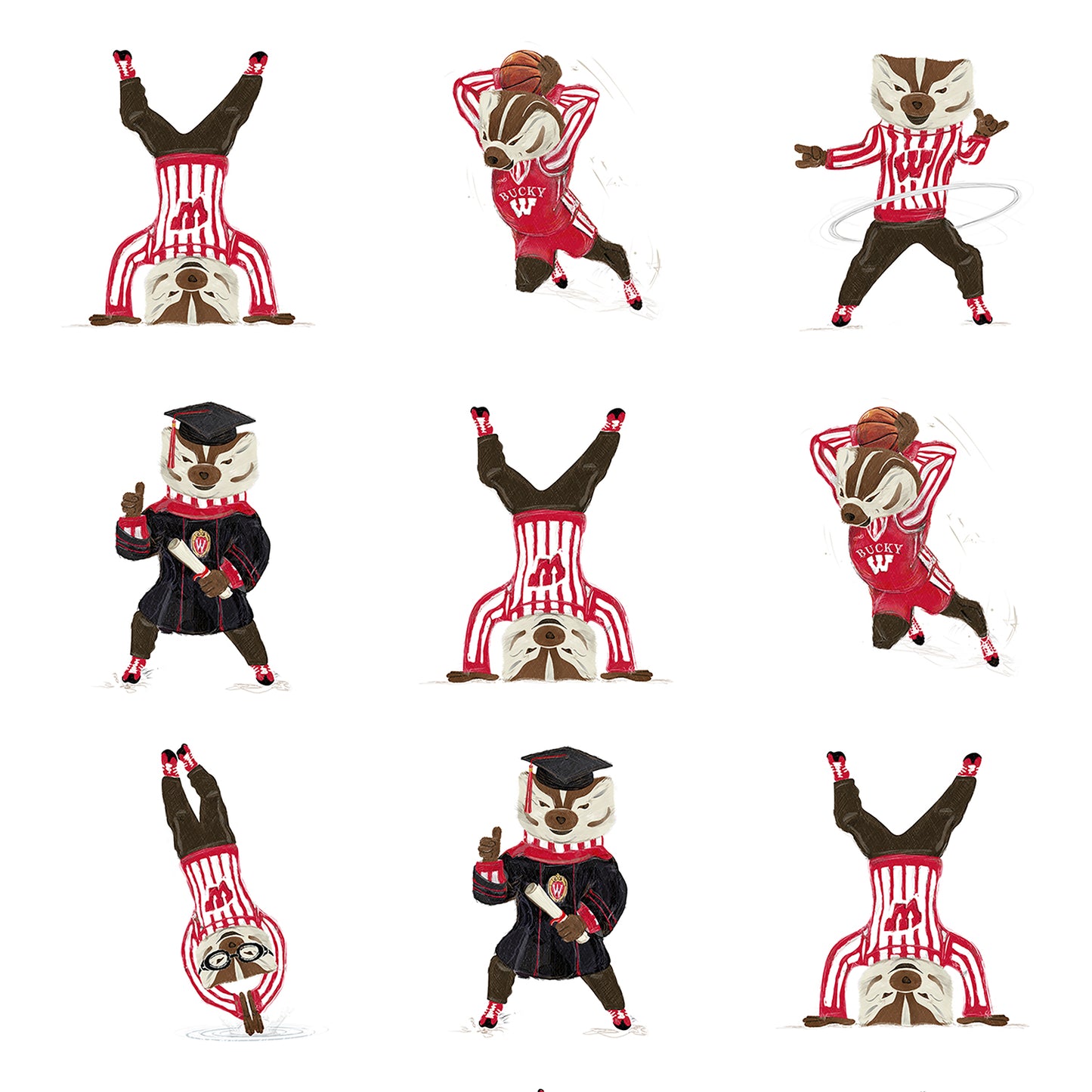 Bucky like a Pro | Pattern | Wisconsin Badgers
