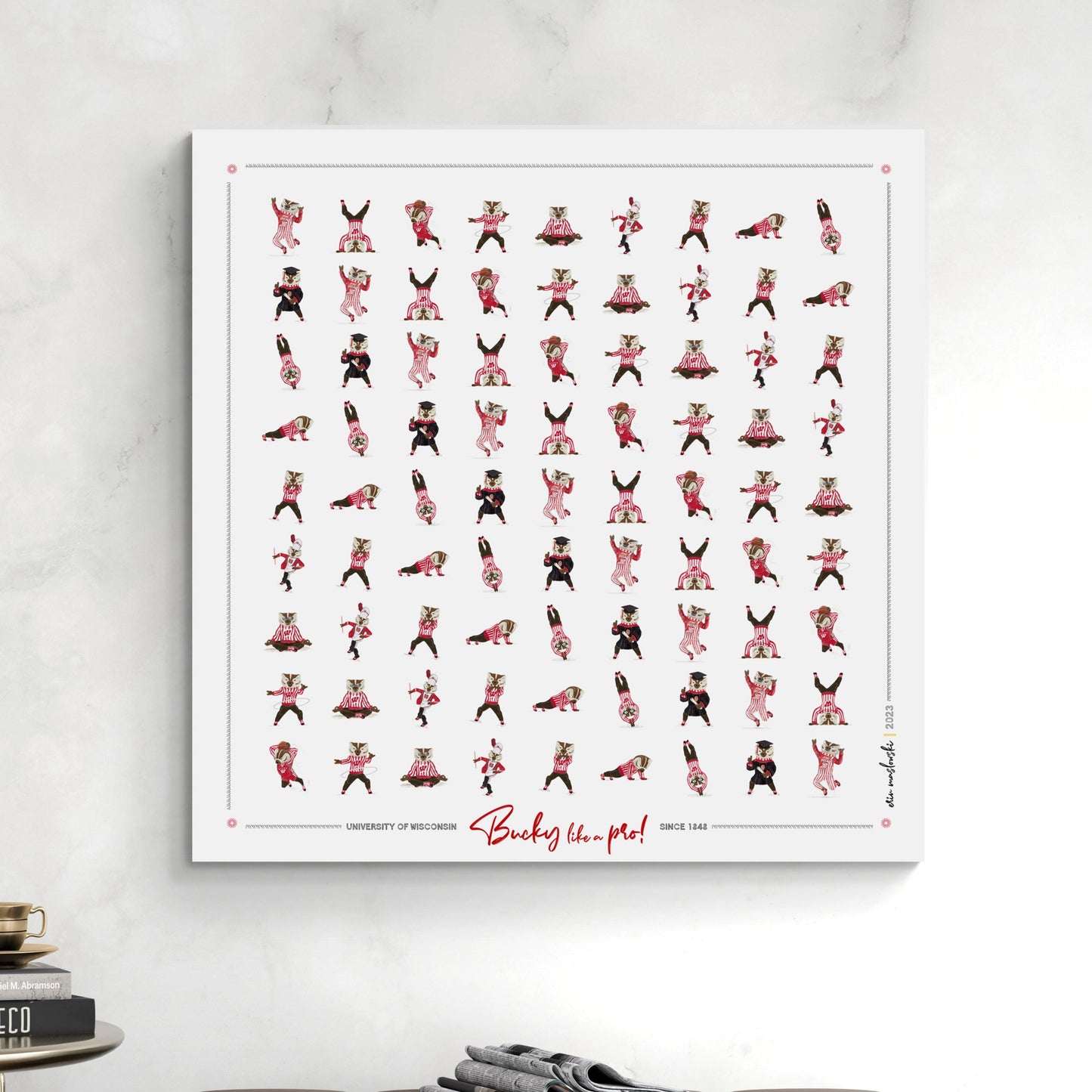 Bucky like a Pro | Pattern | Wisconsin Badgers