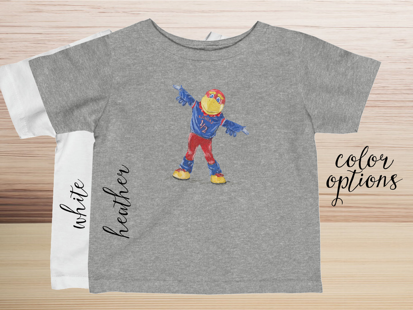 Infant Baby Jay Tee | Jayhawk | Kansas | Fine Jersey | KU | T-shirt