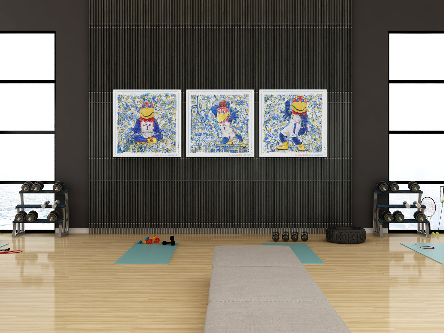 Jayhawk like a Pro | Kansas Hoopster | Sketches | KU Basketball Art