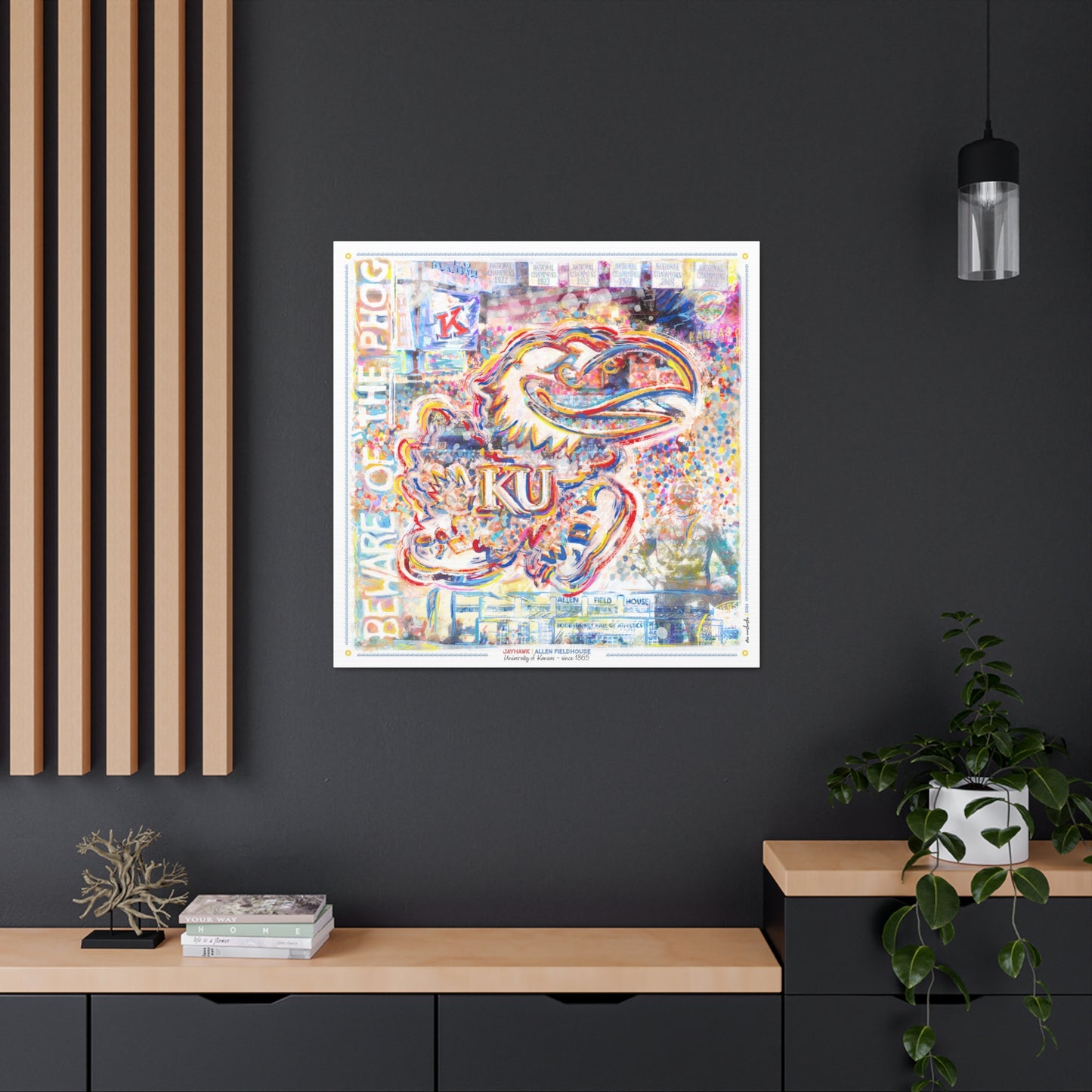 Jayhawk | Allen Fieldhouse | Kansas Art Painting