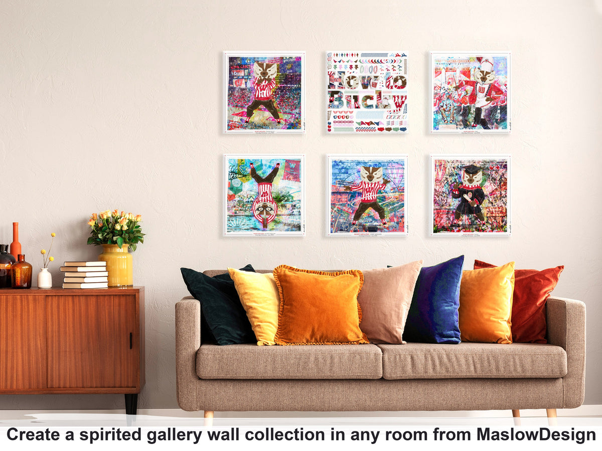 UW Bucky Badger Art: Camp Randall, Wisconsin Football Canvas Print