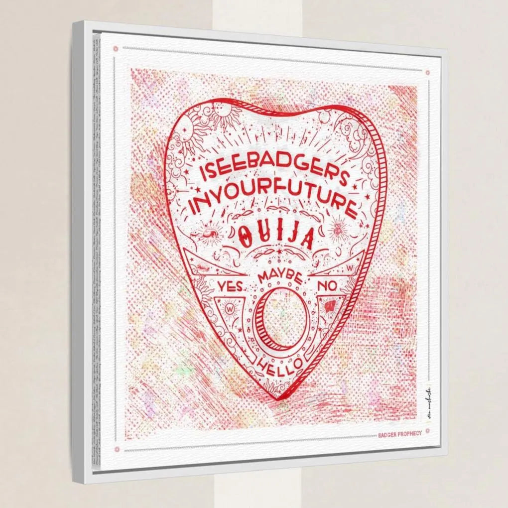 UW Ouija Badger Prophecy Art: Wisconsin Graduation Print