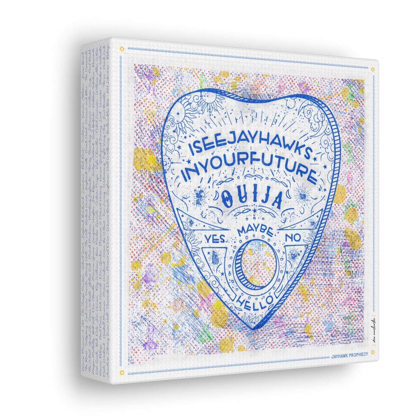 Ouija | Jayhawks Prophecy | Kansas | KU | Future Jayhawks | Canvas Print | No Frame Needed