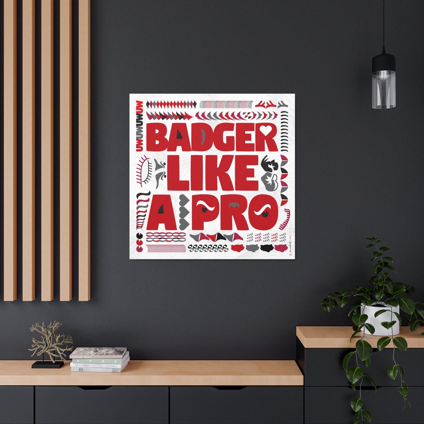 Badger like a Pro | Wisconsin | Word Art
