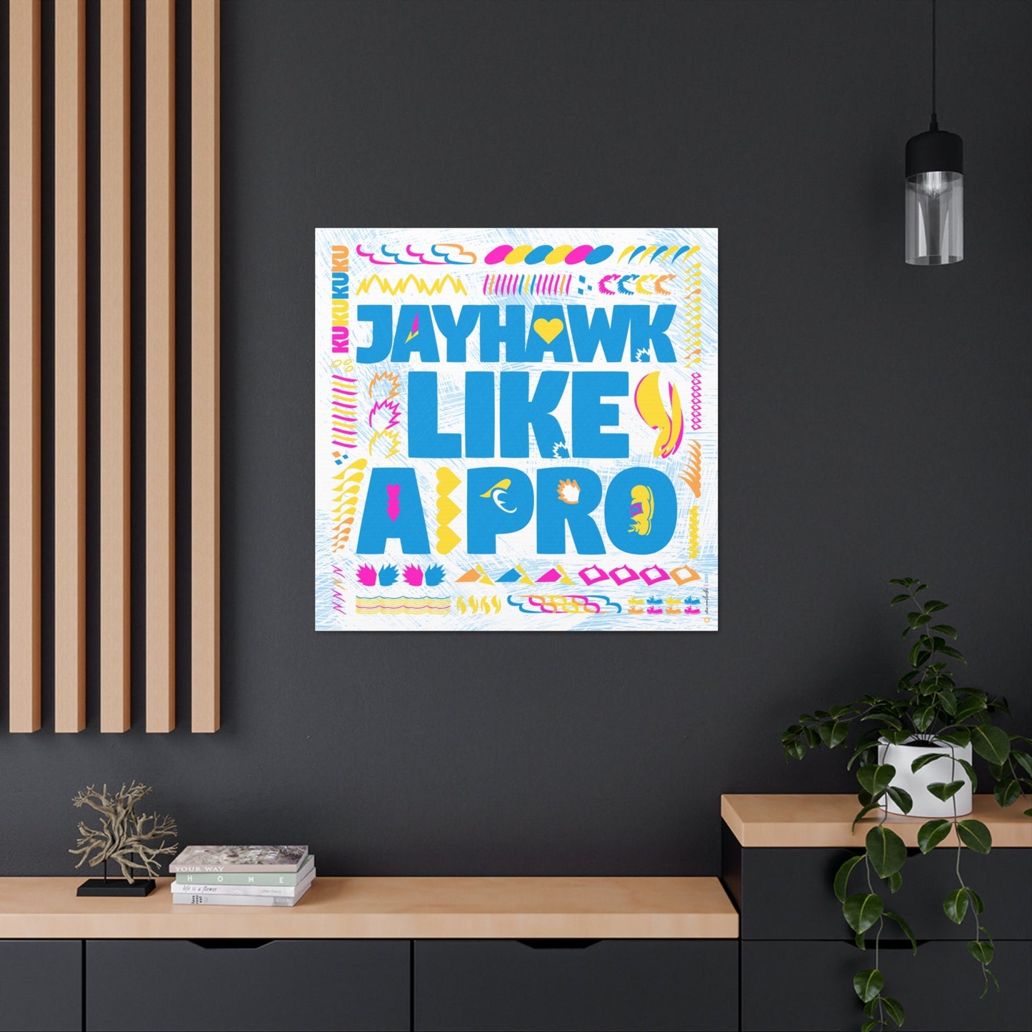 Jayhawk like a Pro | Word Art | Barbie Colors