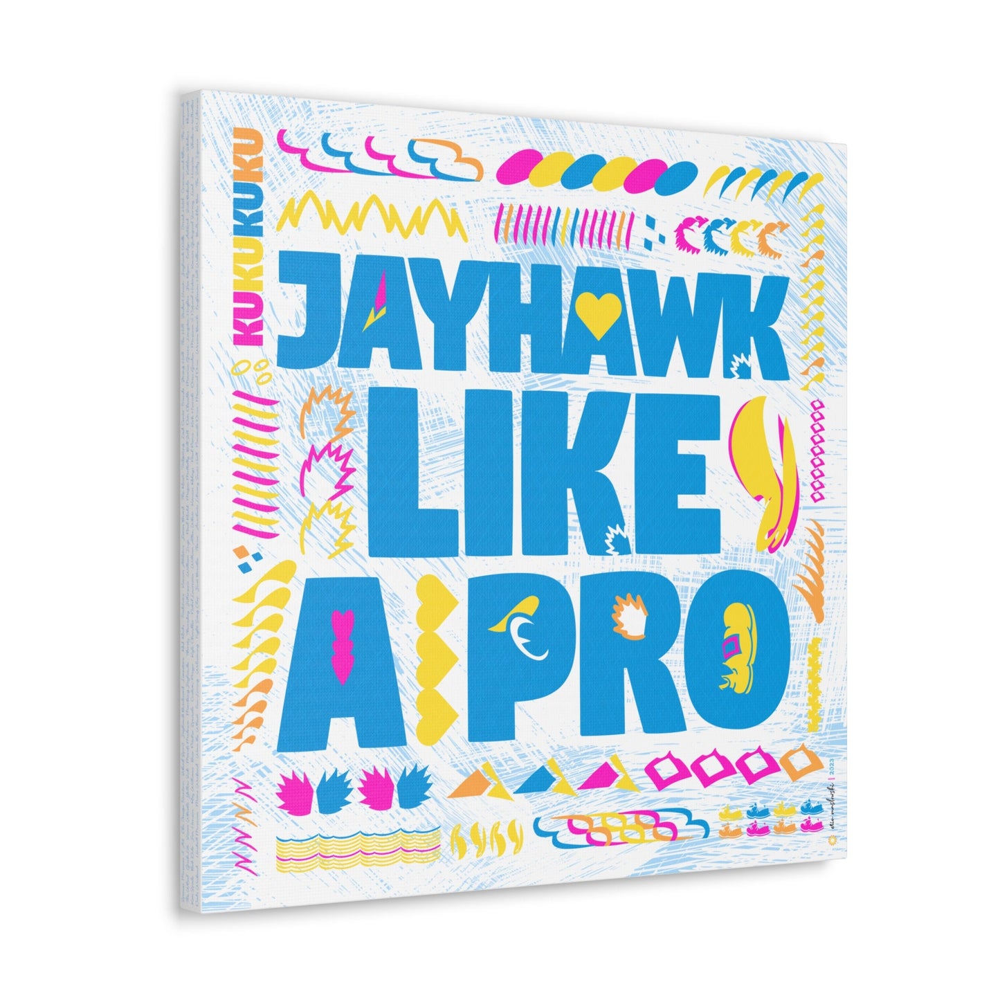 Jayhawk like a Pro | Word Art | Barbie Colors