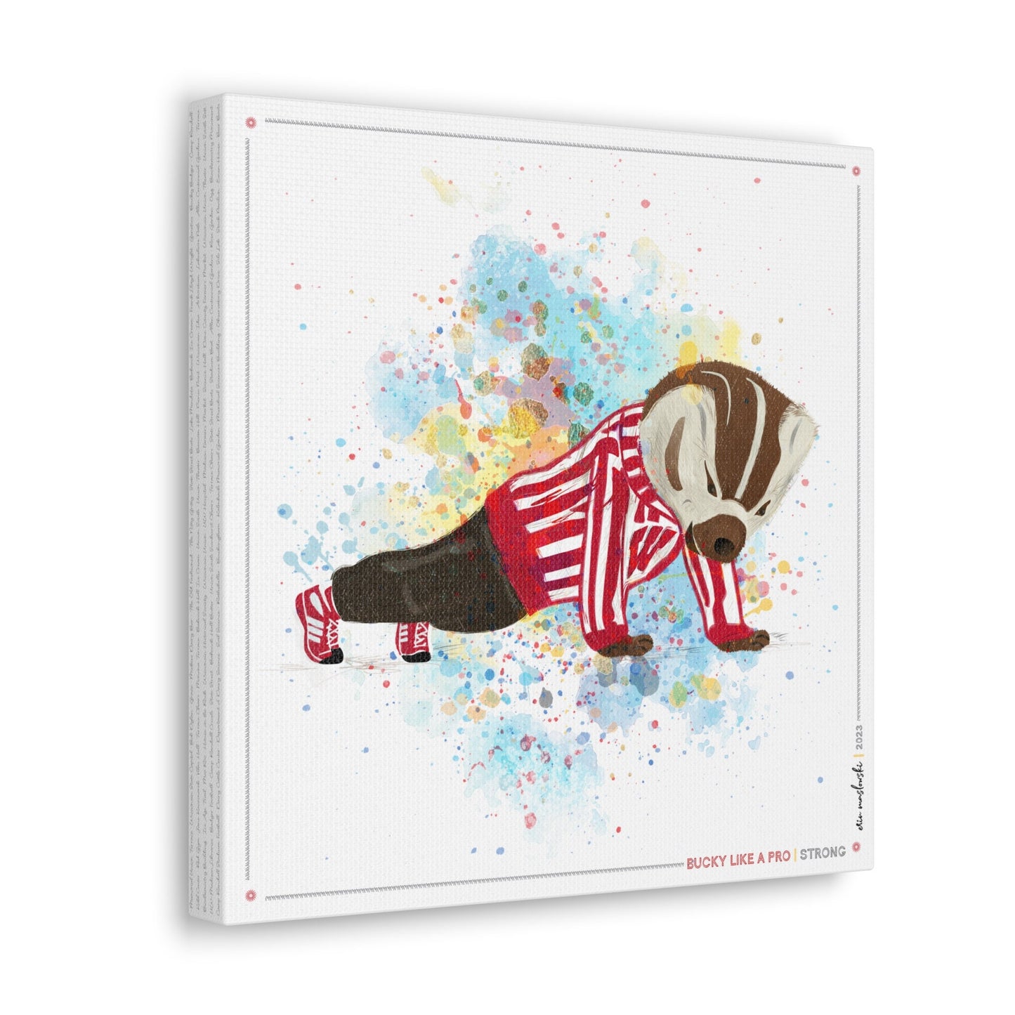 Bucky like a Pro | Strong | Wisconsin Push-Ups Badger