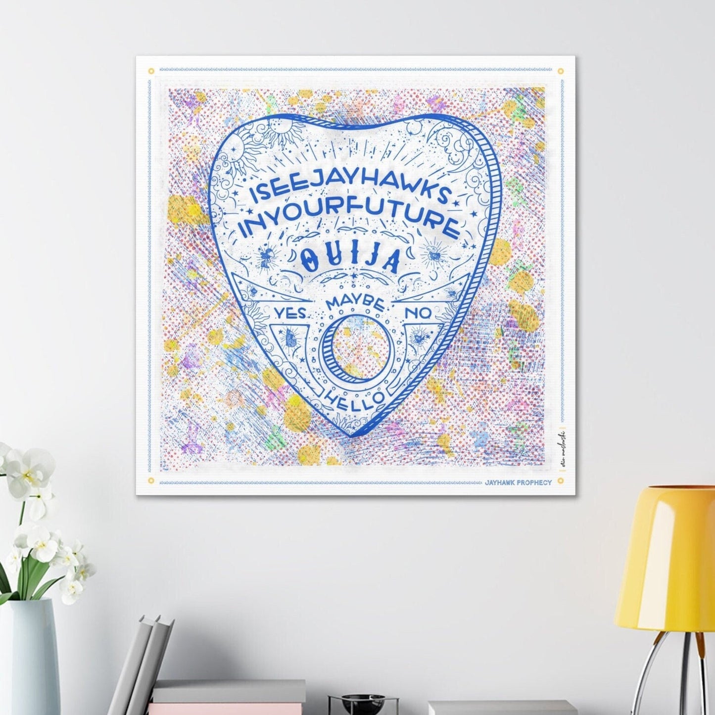 Ouija | Jayhawks Prophecy | Kansas | KU | Future Jayhawks | Canvas Print | No Frame Needed