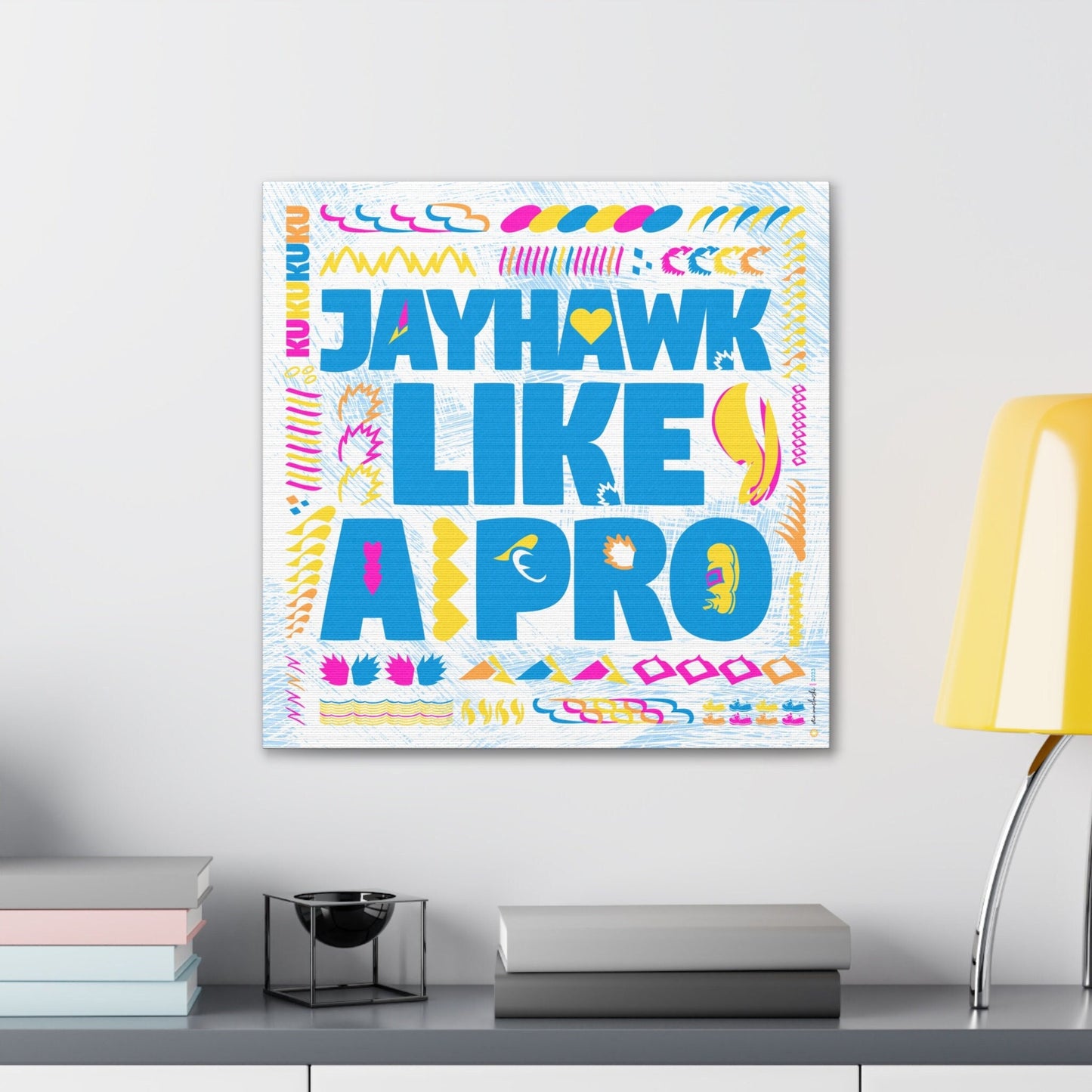 Jayhawk like a Pro | Word Art | Barbie Colors