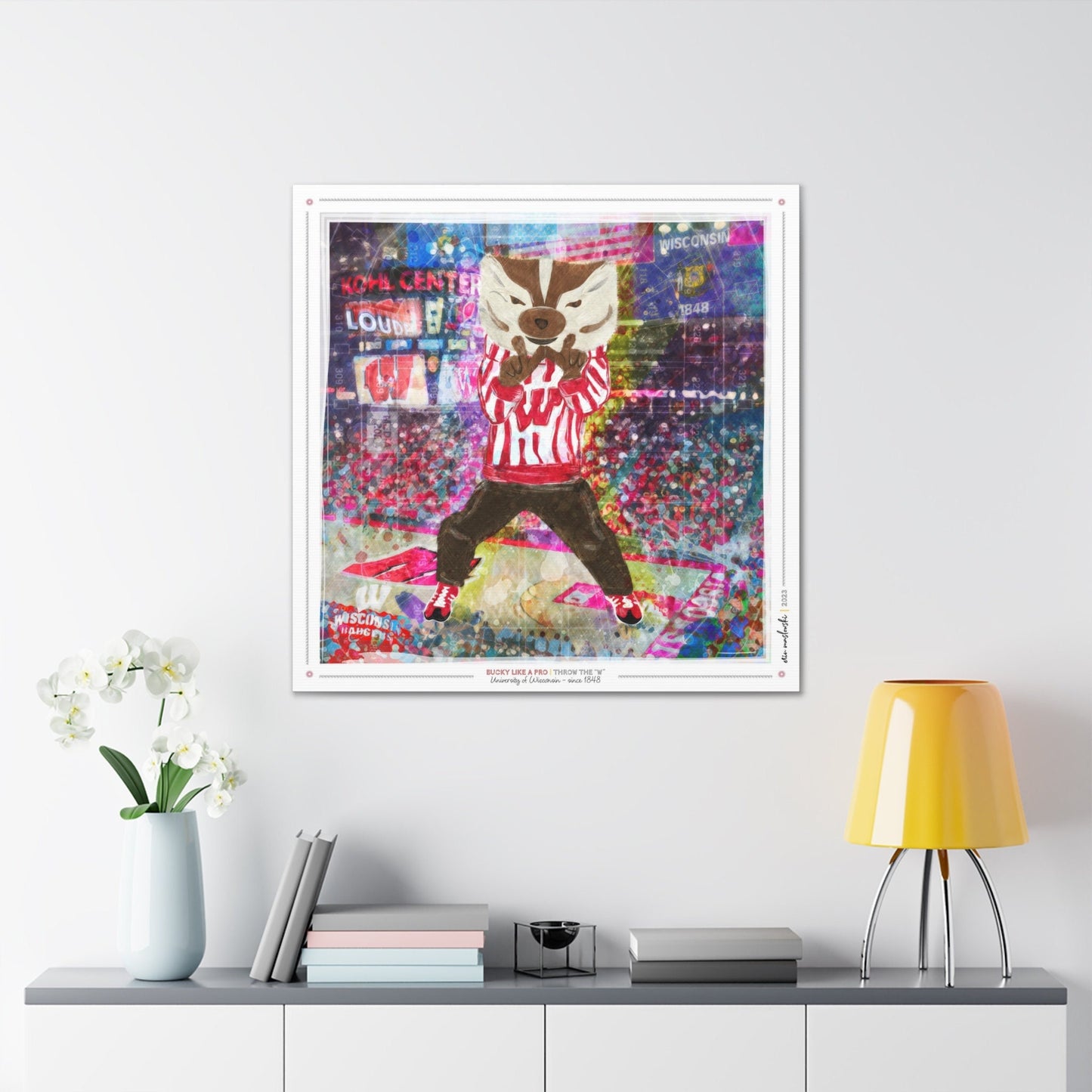 Bucky like a Pro | Throw the "W" | Kohl Center | Wisconsin Badger Basketball