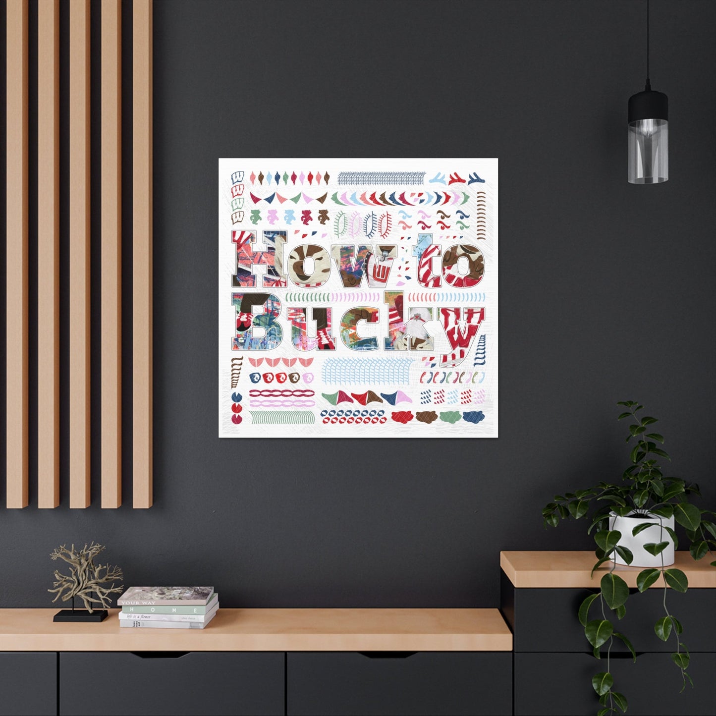 How to Bucky | Word Art | University of Wisconsin Artwork