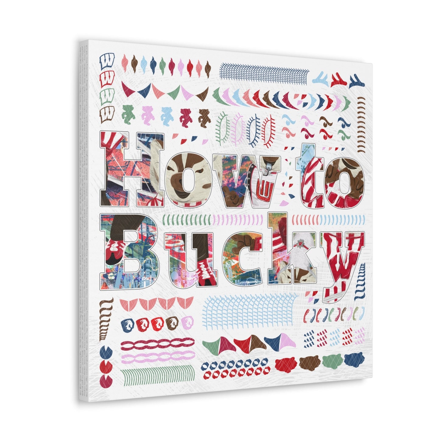 How to Bucky | Word Art | University of Wisconsin Artwork