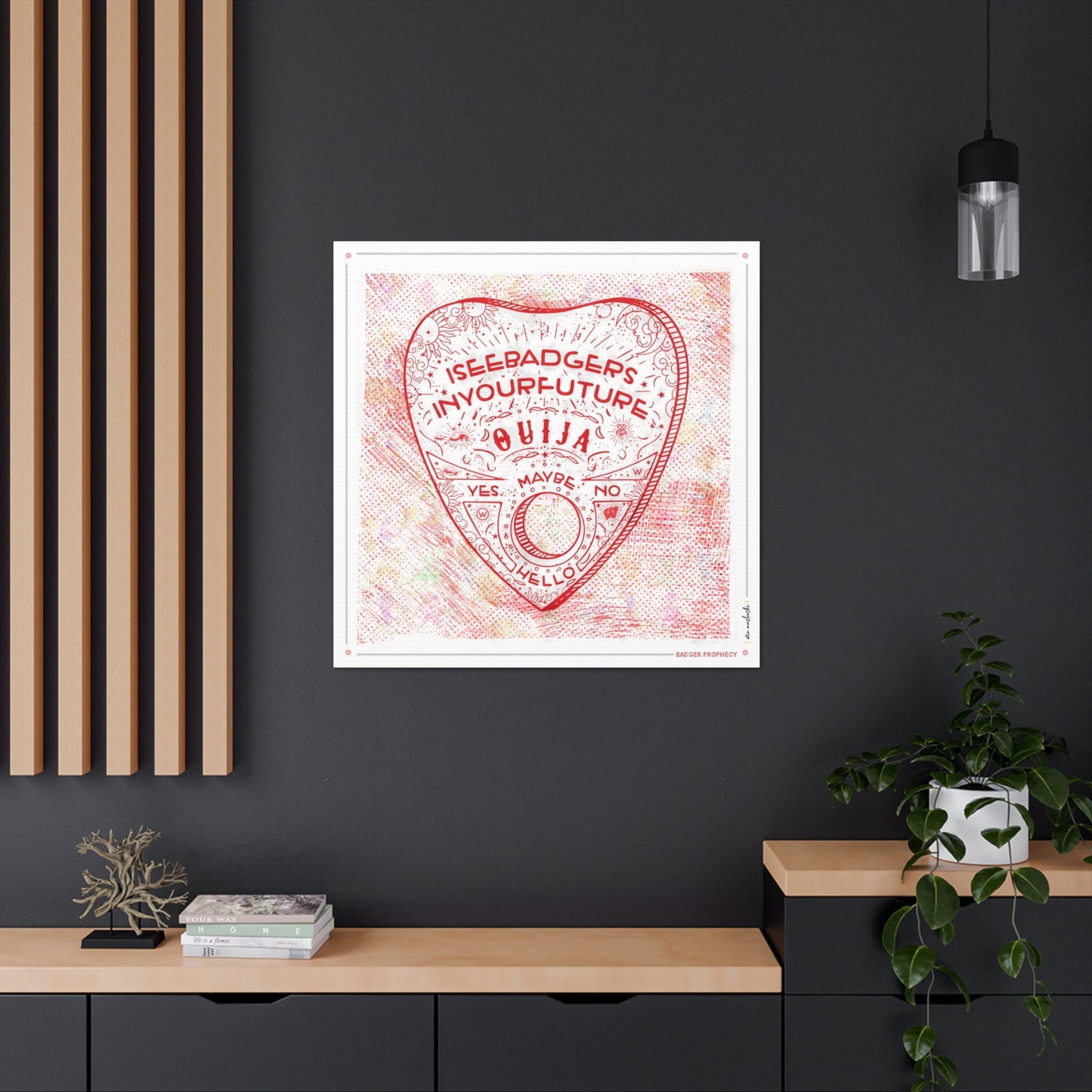 Ouija | Badger Prophecy | Wisconsin | UW | Future Badgers | Canvas Print | No Frame Needed