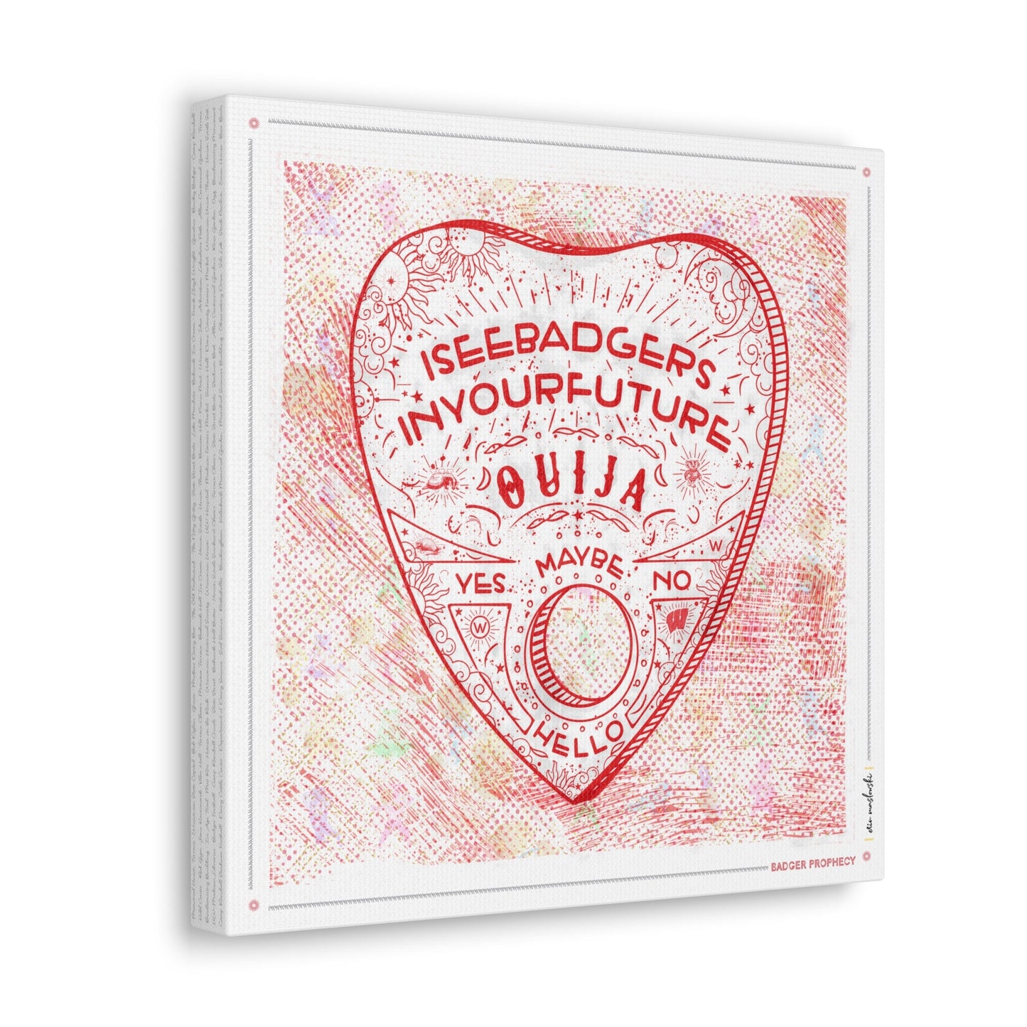 Ouija | Badger Prophecy | Wisconsin | UW | Future Badgers | Canvas Print | No Frame Needed