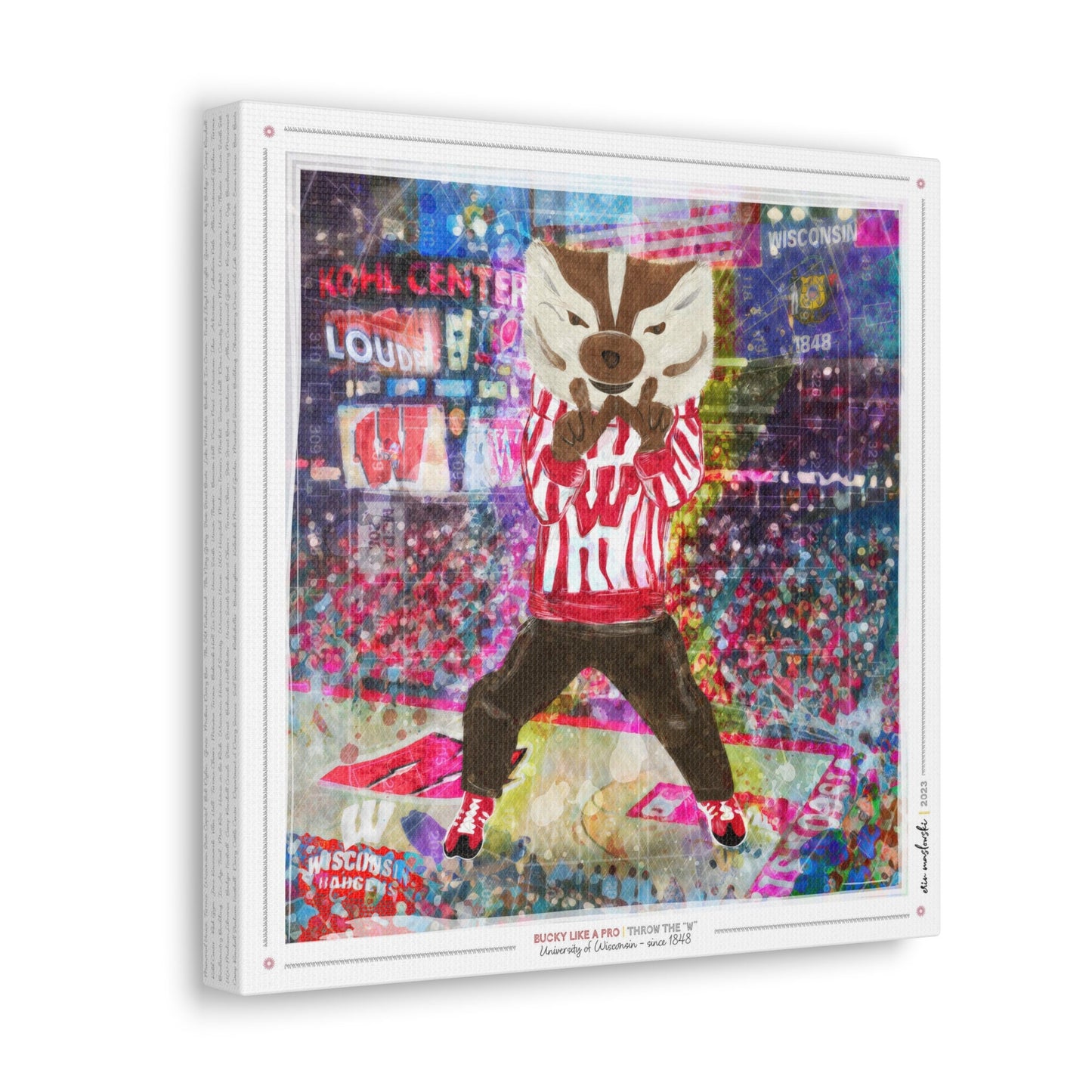 Bucky like a Pro | Throw the "W" | Kohl Center | Wisconsin Badger Basketball