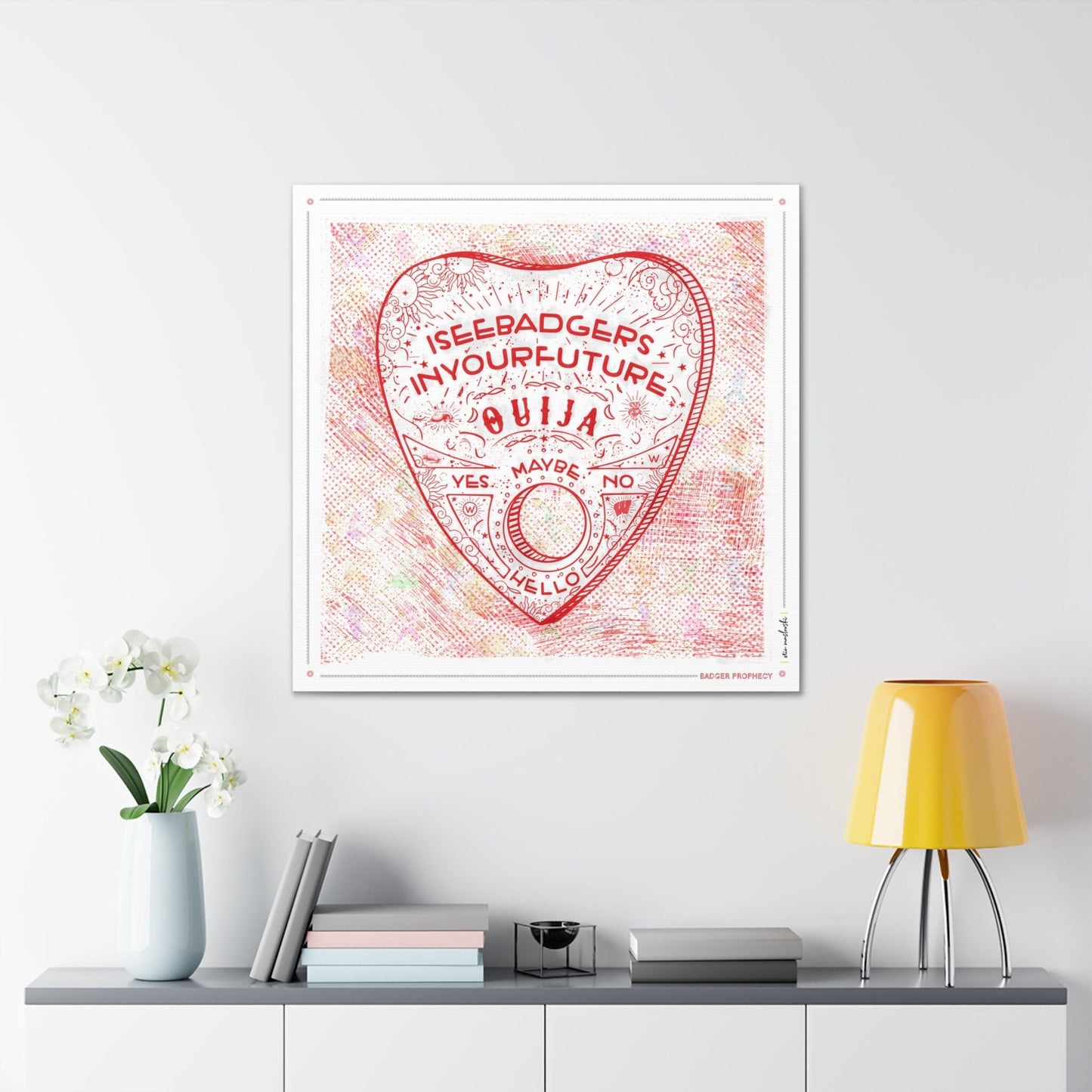 Ouija | Badger Prophecy | Wisconsin | UW | Future Badgers | Canvas Print | No Frame Needed