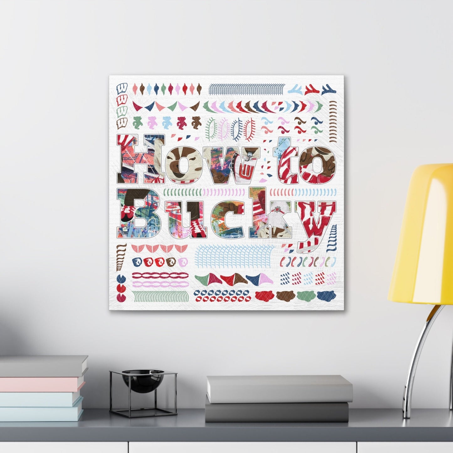 How to Bucky | Word Art | University of Wisconsin Artwork