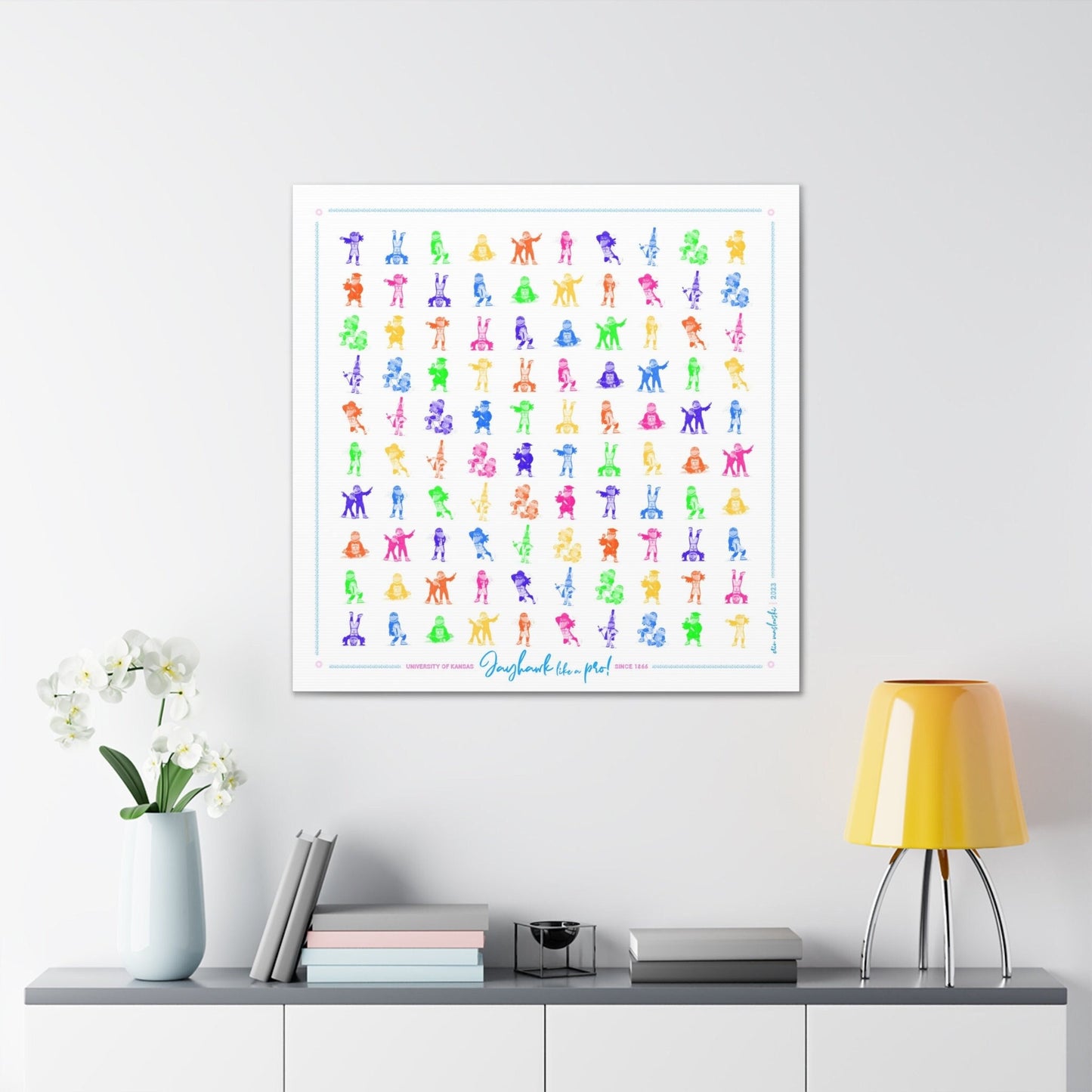 Jayhawk like a Pro | Pattern | Barbie Colors | Kansas | KU