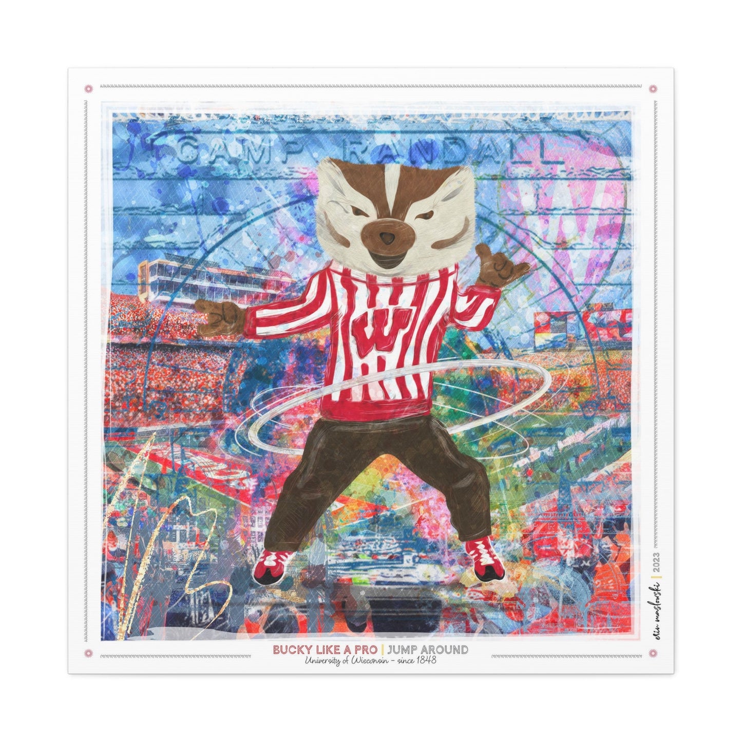 Bucky like a Pro | Jump Around | Wisconsin Badger | Camp Randall