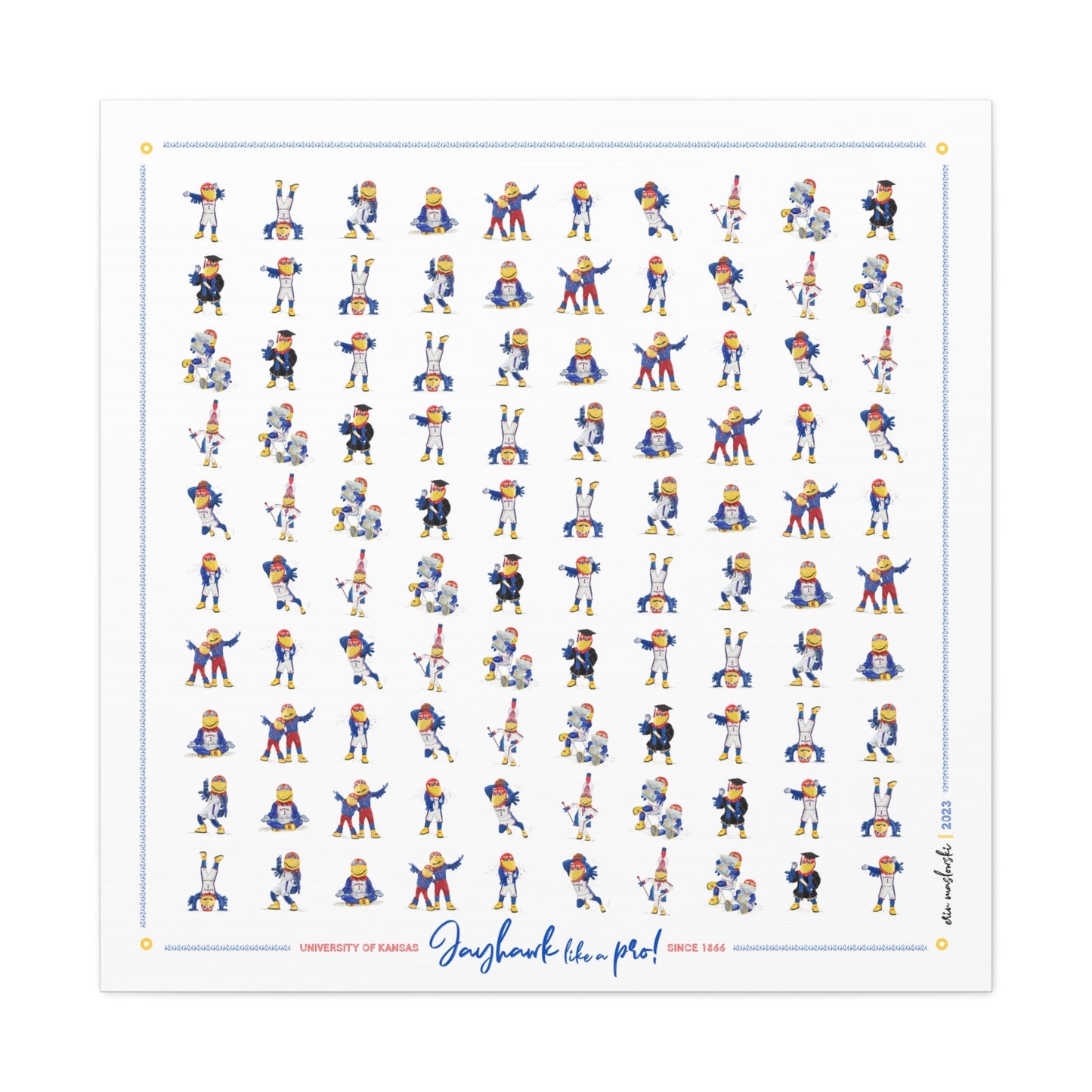 Jayhawk like a Pro | Pattern | Kansas | KU