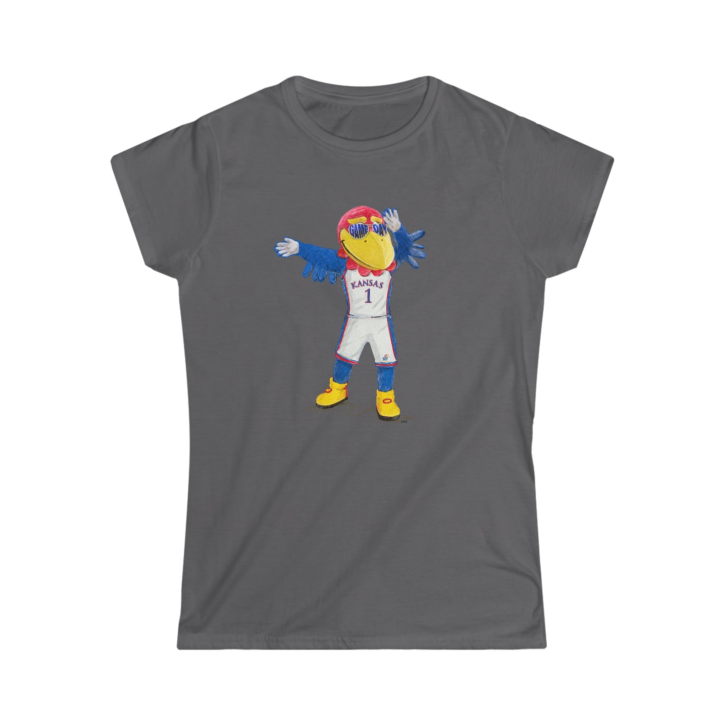 Women Kansas Game Day Jayhawks tees | Wave the Wheat | t-shirt | Junior Women Sizing | Fitted | Illustration