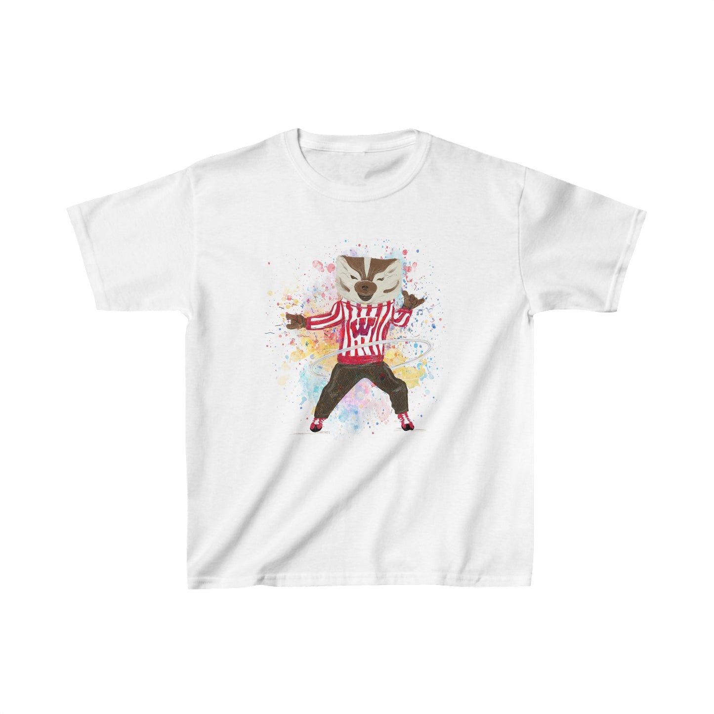 Youth Wisconsin | Just Dance | Kids Tees | t-shirt | Bucky Badger | UW | kids t-shirt