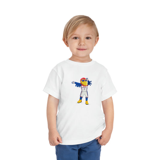 Toddler Kansas Game Day Jayhawks Tees | Wave the Wheat | Kids Tees | t-shirt | 2T | 3T | 4T | 5T | Illustration | Kansas | KU