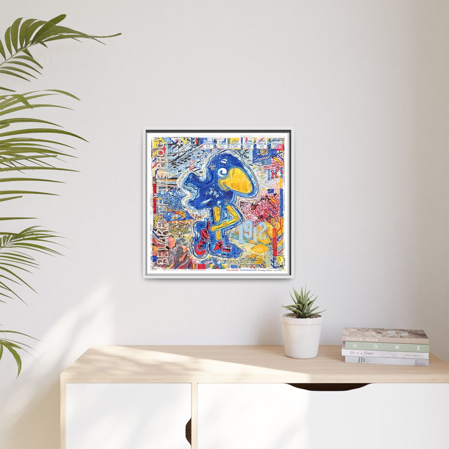 KU 1912 Jayhawk Art: Kansas University Allen Fieldhouse Canvas Print