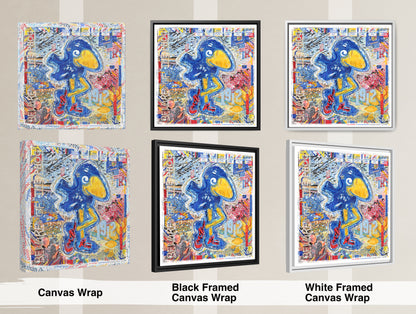 KU 1912 Jayhawk Art: Kansas University Allen Fieldhouse Canvas Print