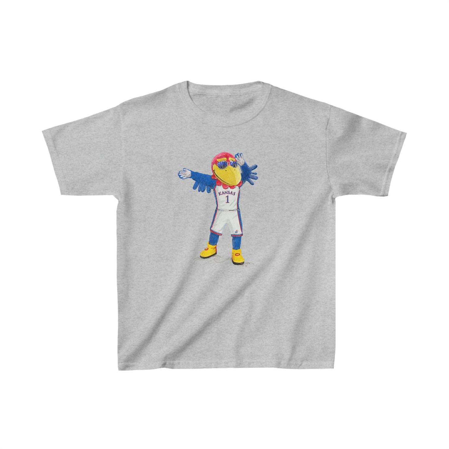 Youth Kansas Game Day Jayhawks Tees | Wave the Wheat | Kansas | Jayhawk | KU | t-shirt | Kids