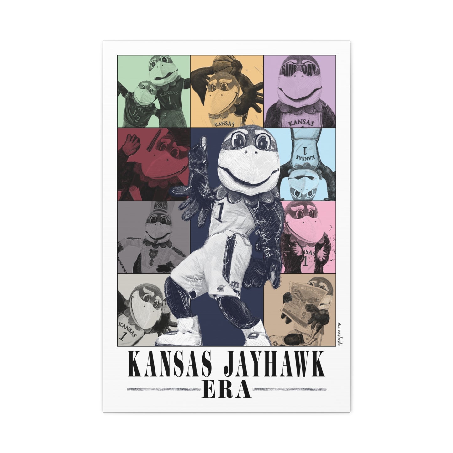 Kansas Jayhawks Era | KU | Kansas | Canvas Print | No Frame Needed