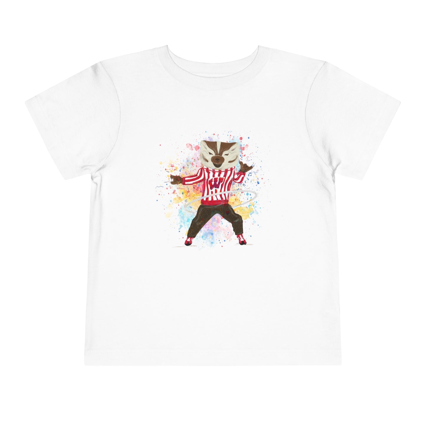 Toddler Bucky Badger Tee | Just Dance | Kids Tees | t-shirt | 2T | 3T | 4T | 5T | Illustration | Wisconsin | UW