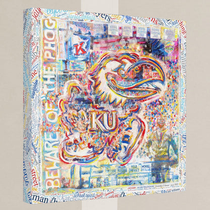 KU Jayhawk Allen Fieldhouse Art: University of Kansas Canvas Print