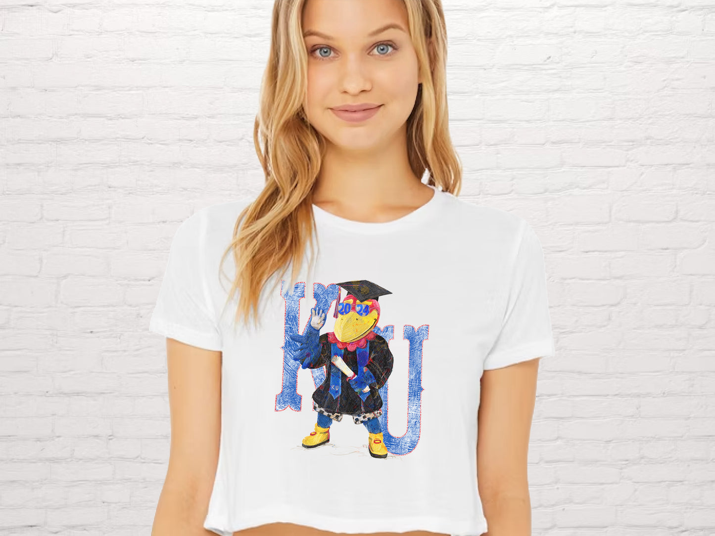 KU Graduation Tee | Kansas Graduation Gifts | Women | Crop Tee