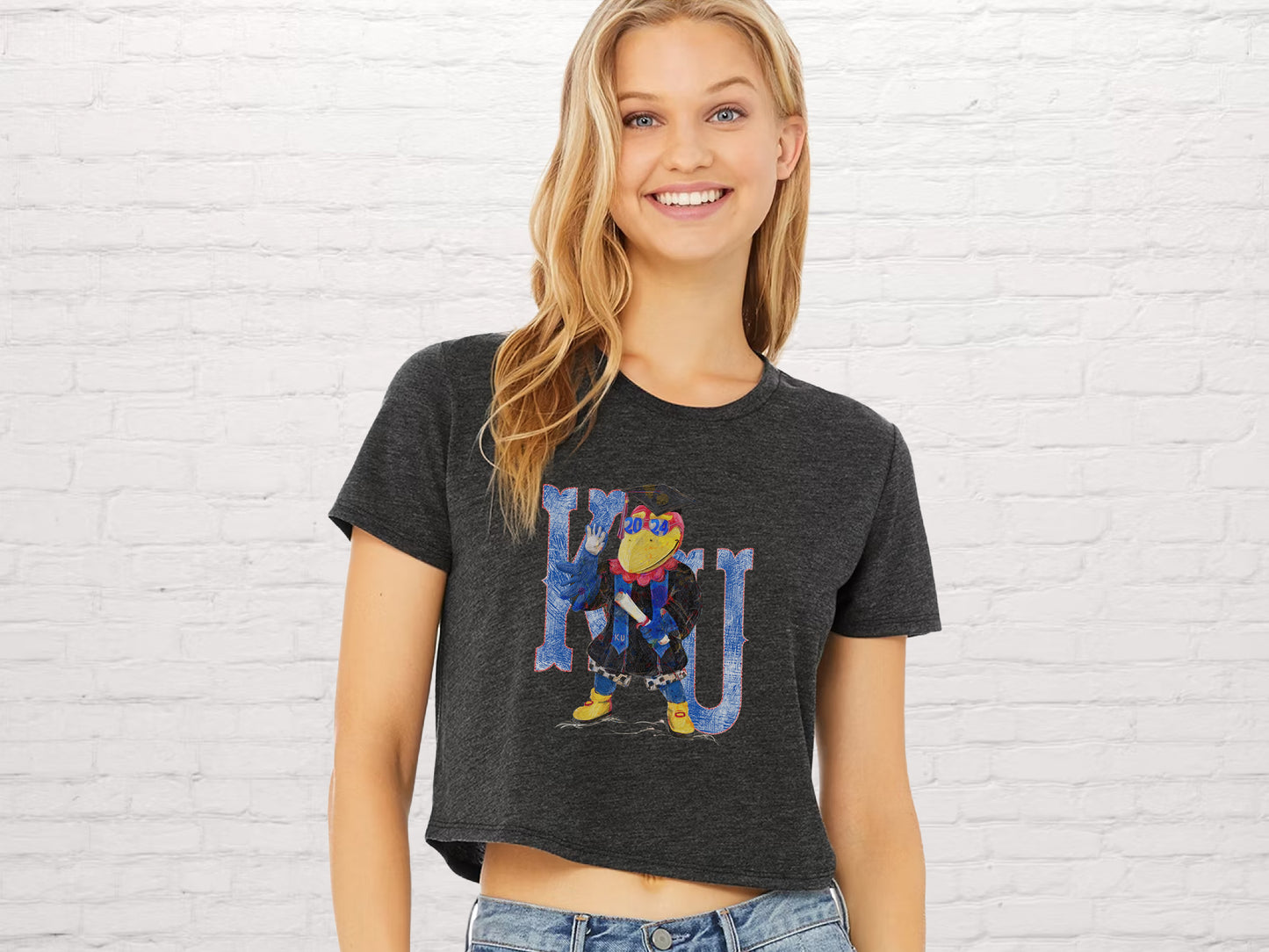 KU Graduation Tee | Kansas Graduation Gifts | Women | Crop Tee