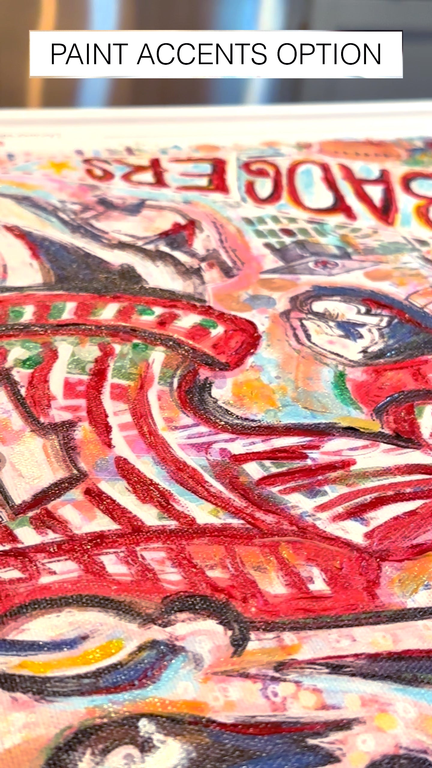 UW Bucky Badger Campus Art: Wisconsin Camp Randall Canvas Print