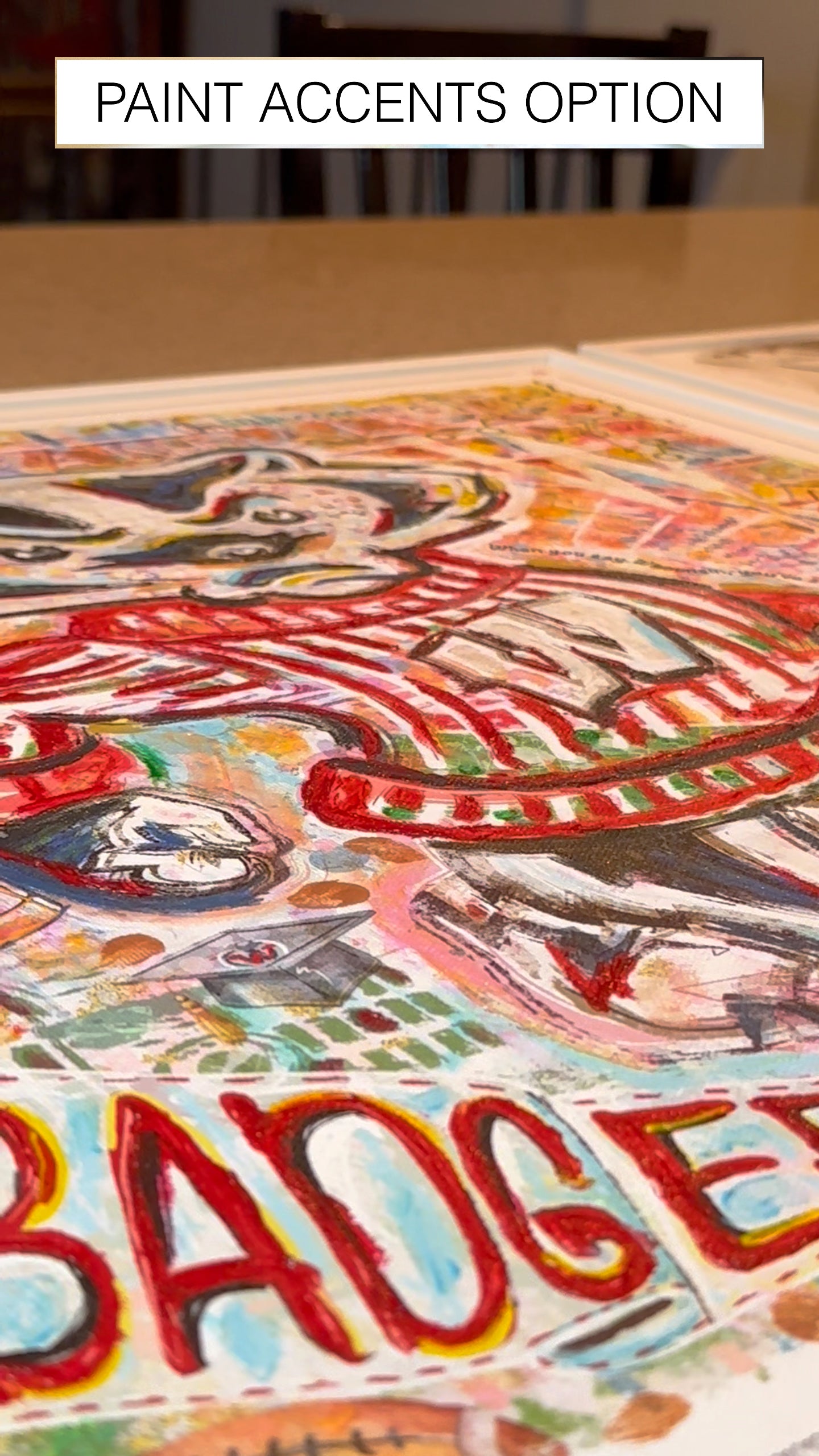 UW Bucky Badger Campus Art: Wisconsin Camp Randall Canvas Print