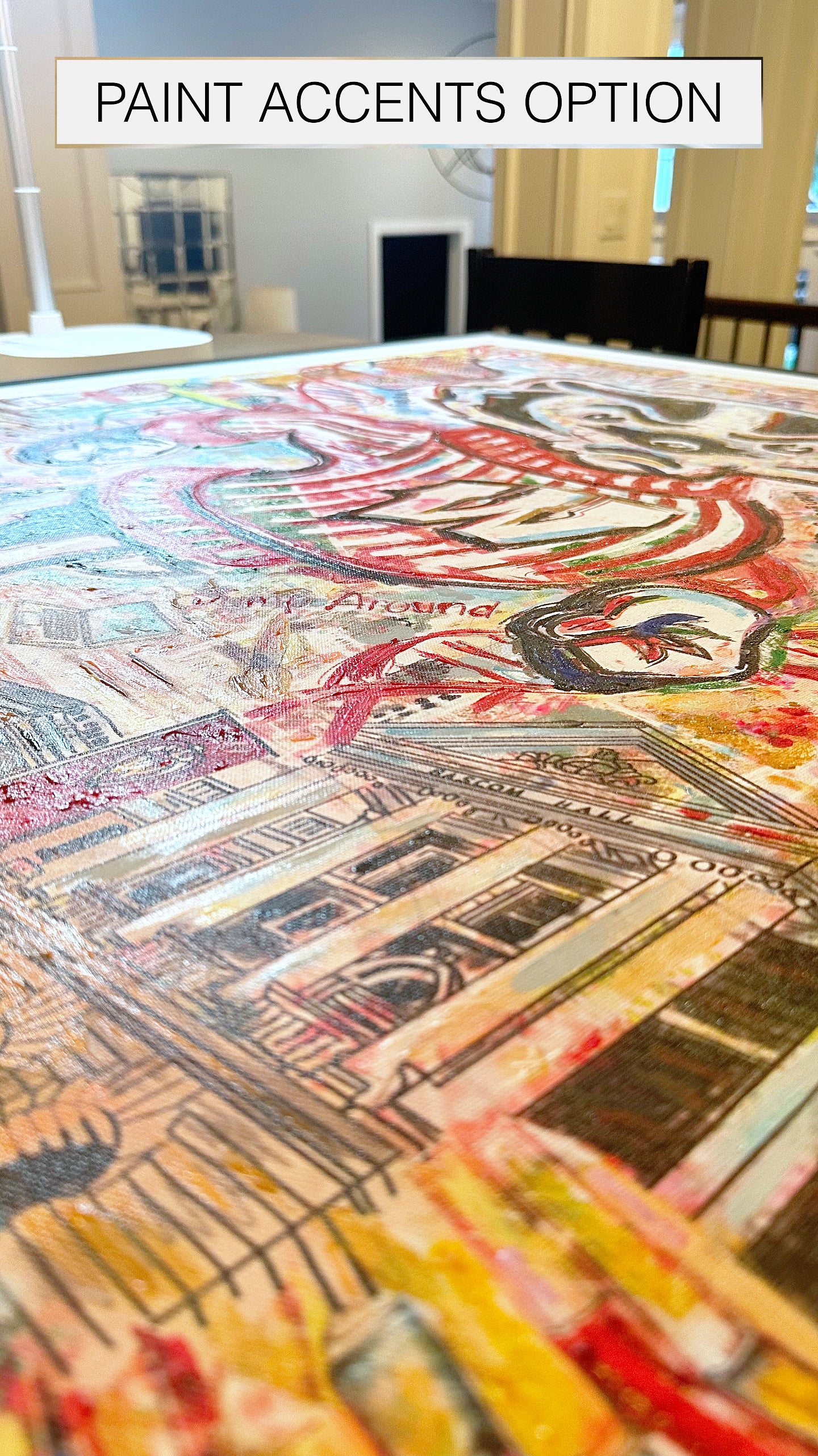 UW Bucky Badger Campus Art: Wisconsin Camp Randall Canvas Print