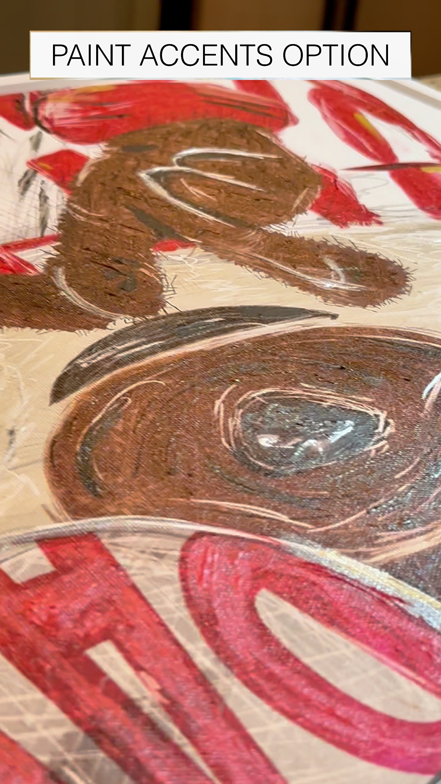 UW Bucky Badger Game Day Art: Wisconsin "Throw the W" Canvas Print