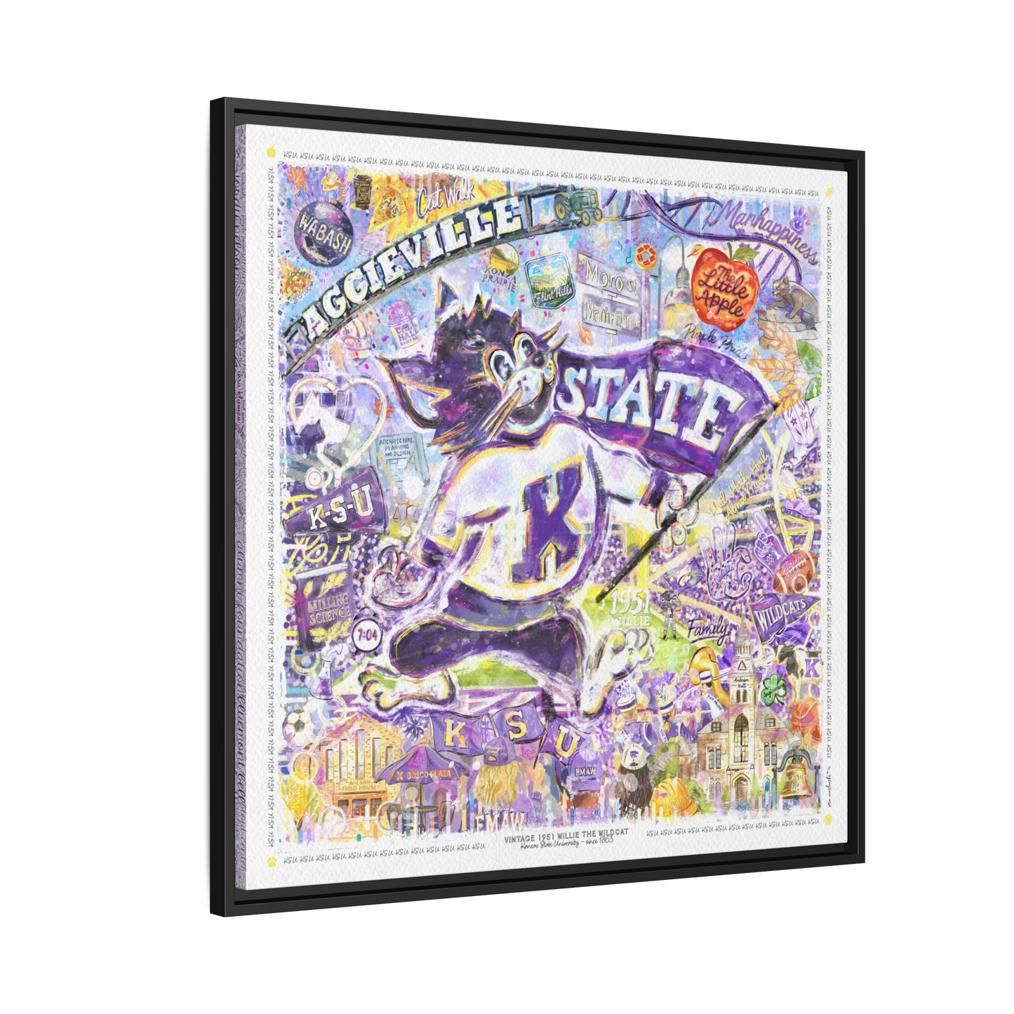 Kansas State 1951 Willie the Wildcat - Bill Snyder Family Stadium