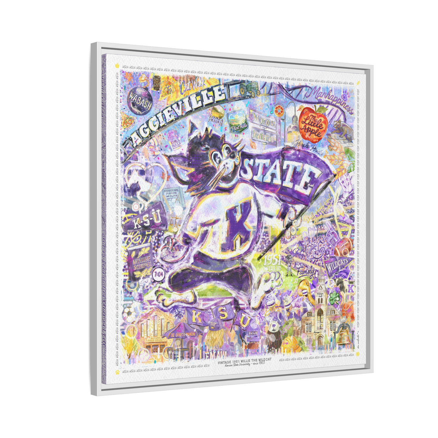 Kansas State 1951 Willie the Wildcat - Bill Snyder Family Stadium