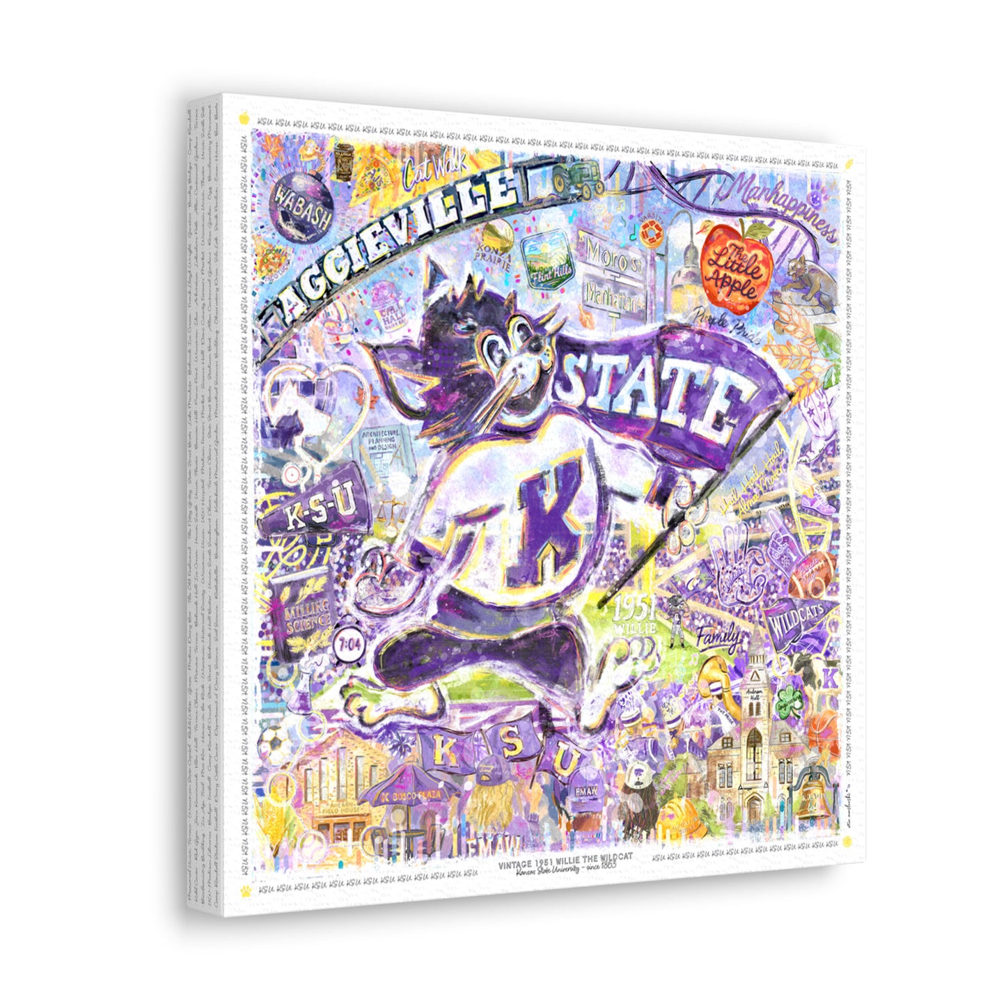 Kansas State 1951 Willie the Wildcat - Bill Snyder Family Stadium