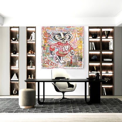 UW Bucky Badger Campus Art: Wisconsin Camp Randall Canvas Print