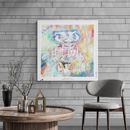 UW Bucky Badger Bascom Hall Art: Wisconsin Canvas Print