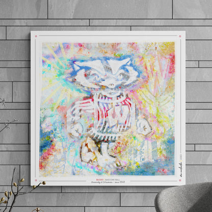 UW Bucky Badger Bascom Hall Art: Wisconsin Canvas Print